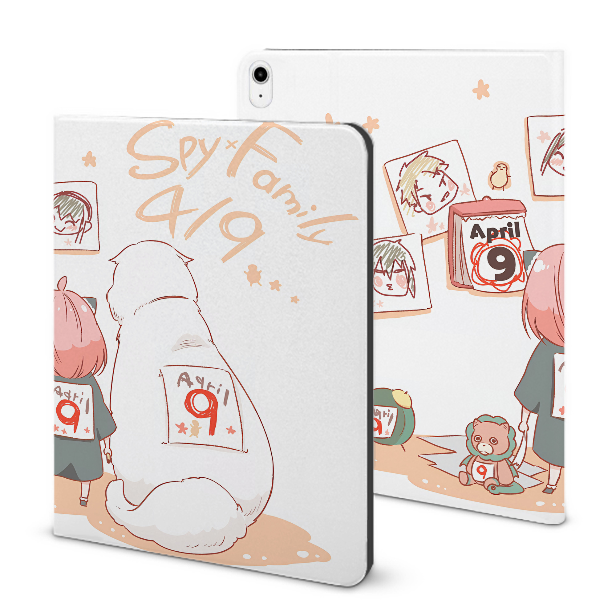 （画像用） SPY×FAMILY间谍家家酒 IPadケース ペンホルダー付き ブックスタイルデザイン